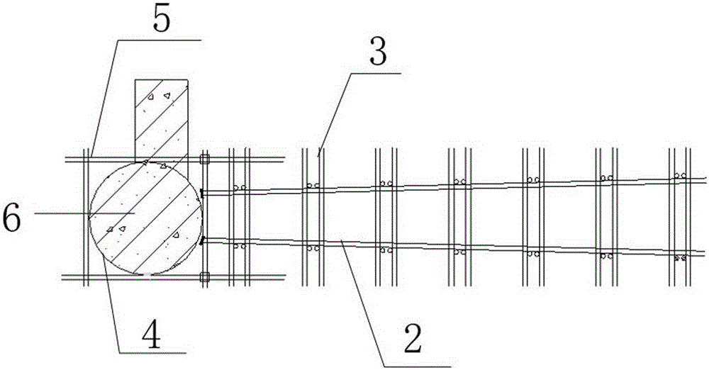 Construction method and construction template for ultrahigh oblique concrete column