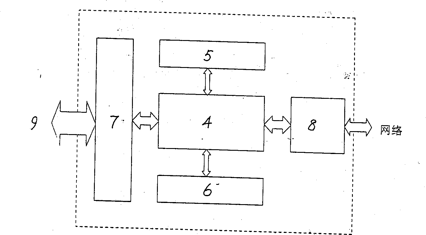 Network capable of transmitting directly IP data package physical medium