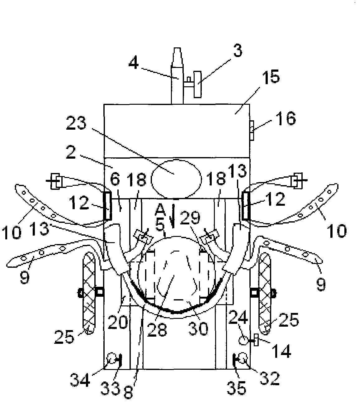 Multifunctional cart with enclosing barrier for facilitating excretion of mental patients