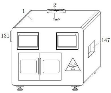 Anti-pollution inspection device for clinical laboratory