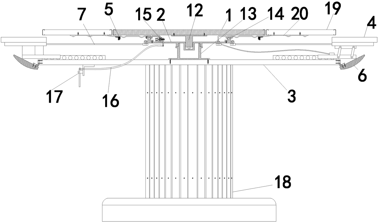 A multi-turntable variable-diameter folding dining table and its realization method