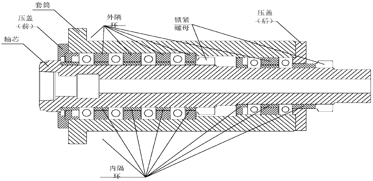 Assembly method for main shaft with taper hole in end face or with precision requirement for end face and machining tool