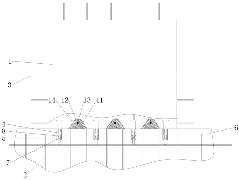 High-strength fabrication type shear wall structure