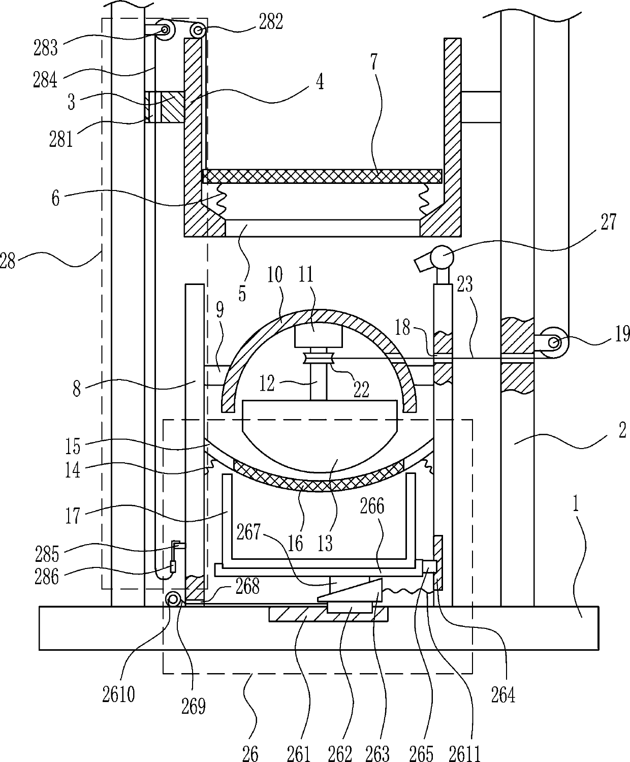 A corn multi-stage crushing equipment for pig feed preparation