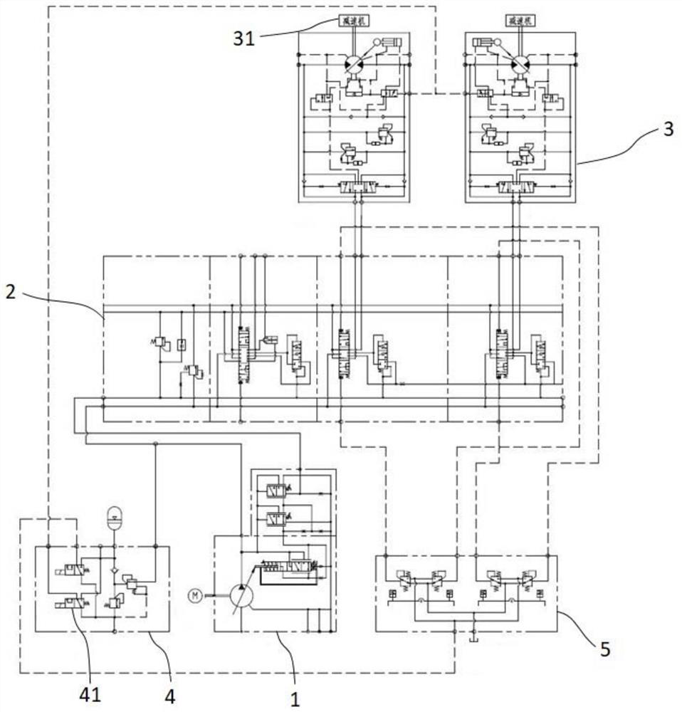 Excavator traveling high-low speed switching control method and system