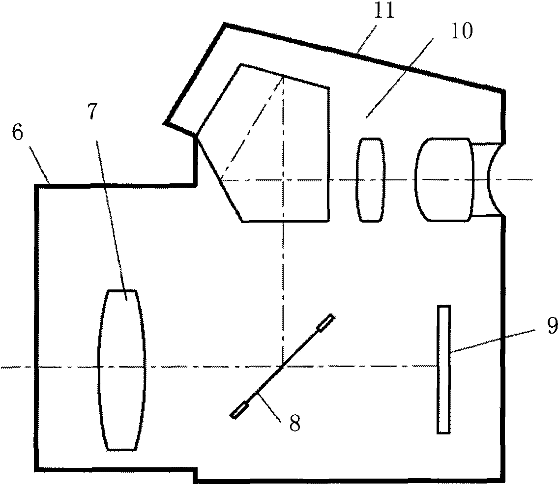 Single lens reflex semipermeable membrane lens and preparation method thereof