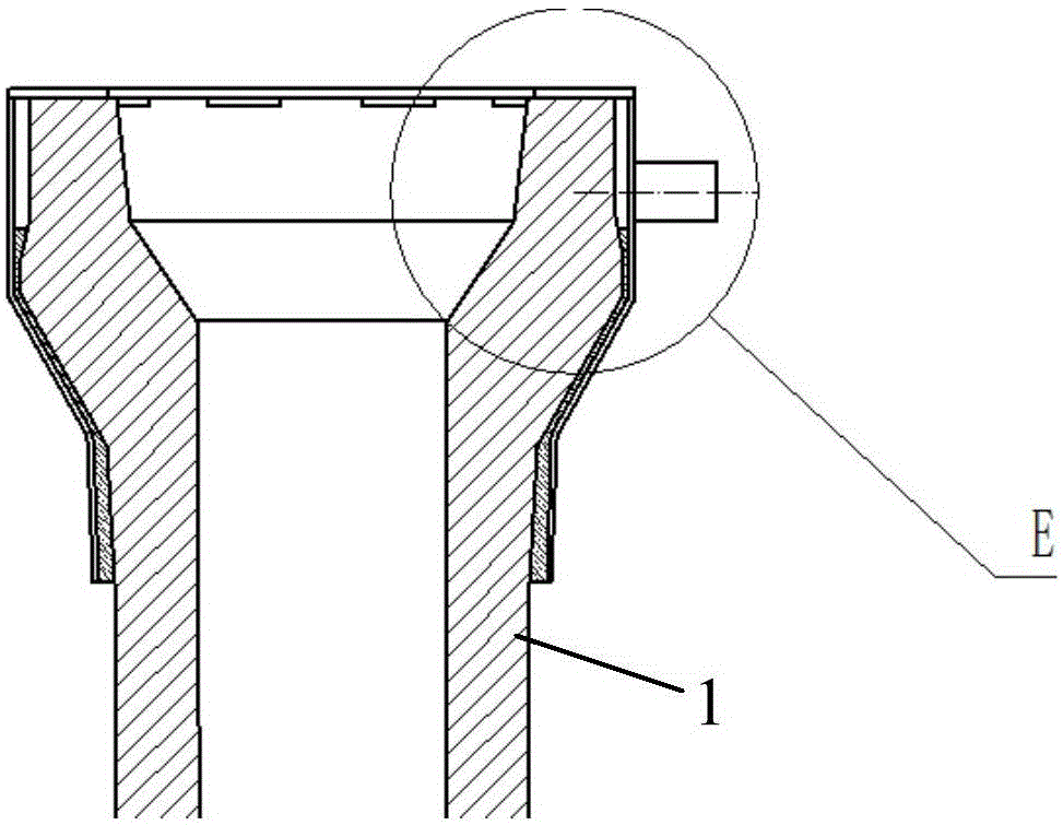 Nitrogen-increase-preventing long nozzle for continuous casting ladle