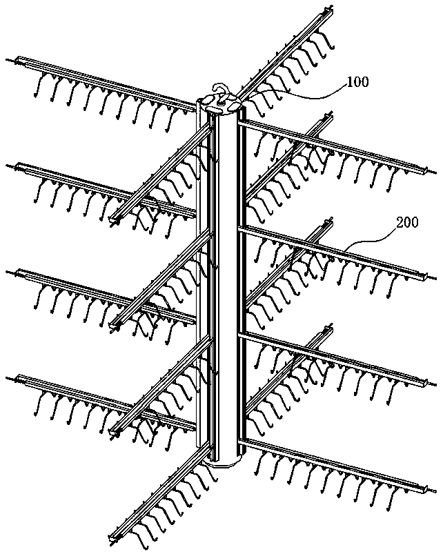 Rack for conveniently adjusting parts during assembly