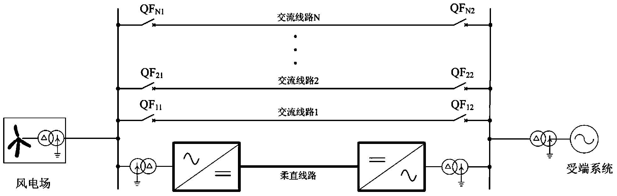 Smooth switching method for switching flexible direct current transmission system from parallel operation into isolated island operation