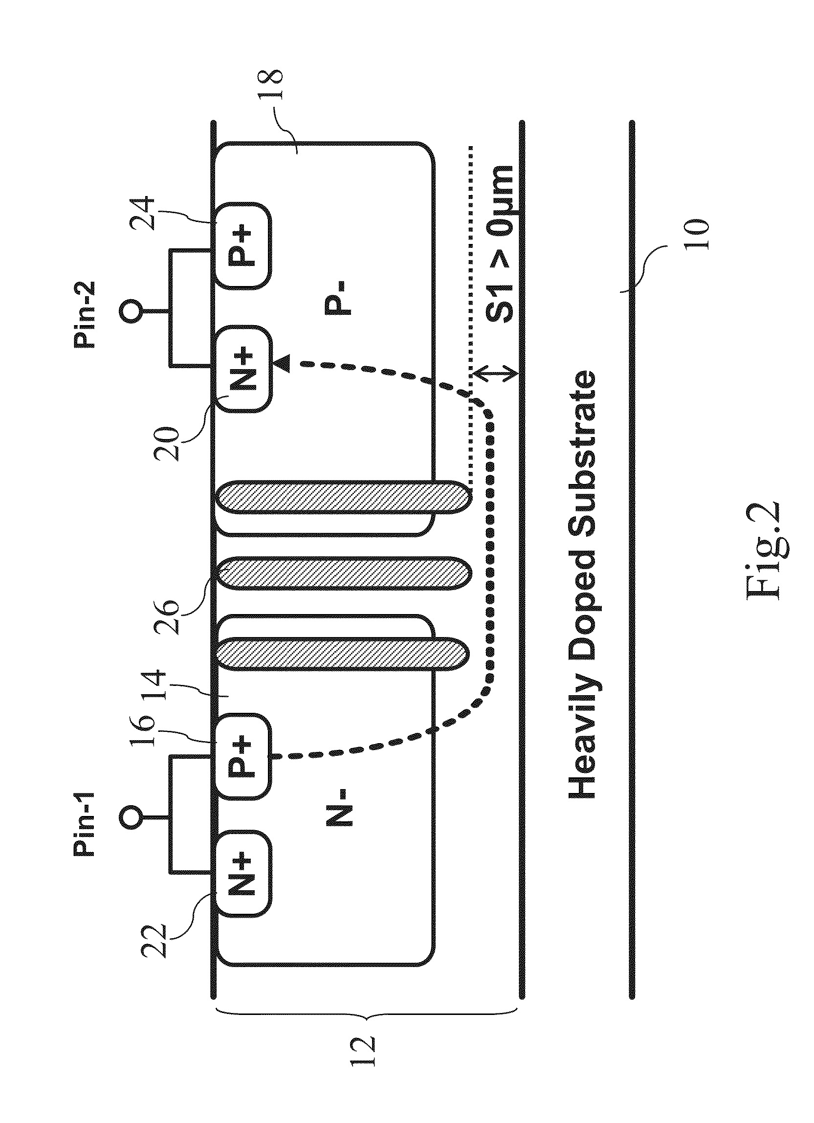 Silicon-controlled-rectifier with adjustable holding voltage