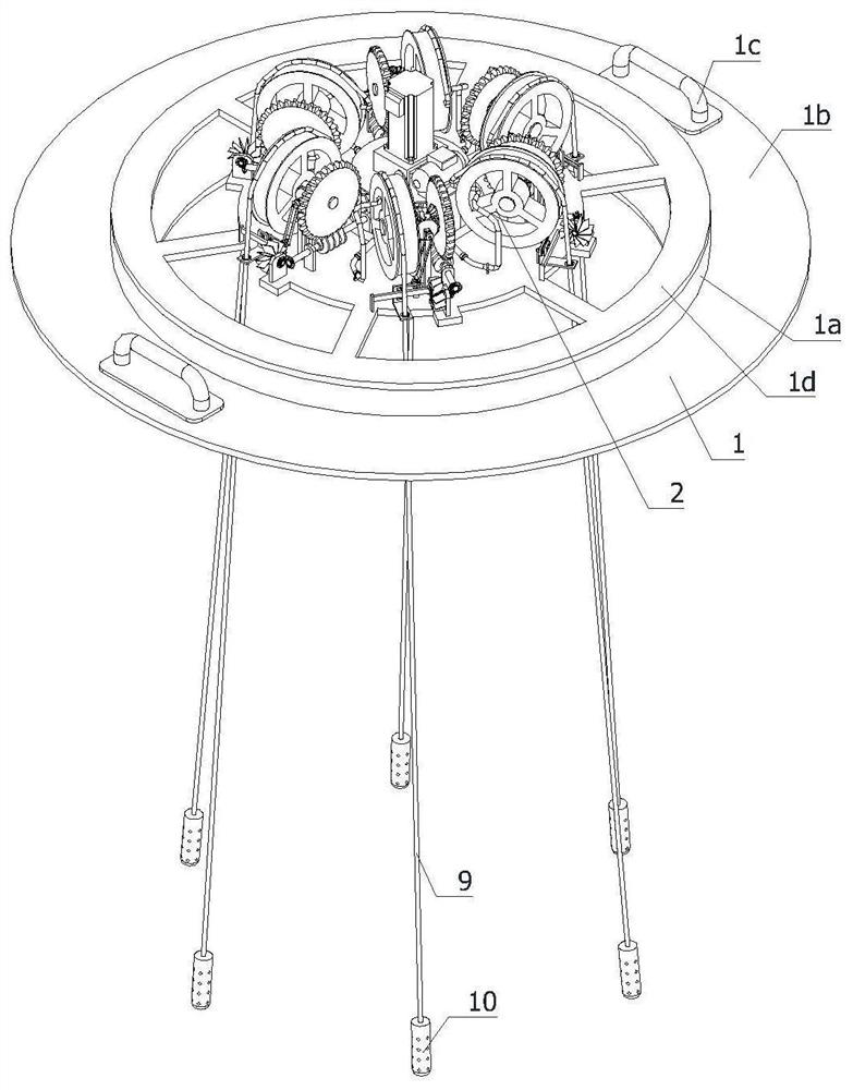 Working method of oxygen supply equipment convenient to install and store for fish culture