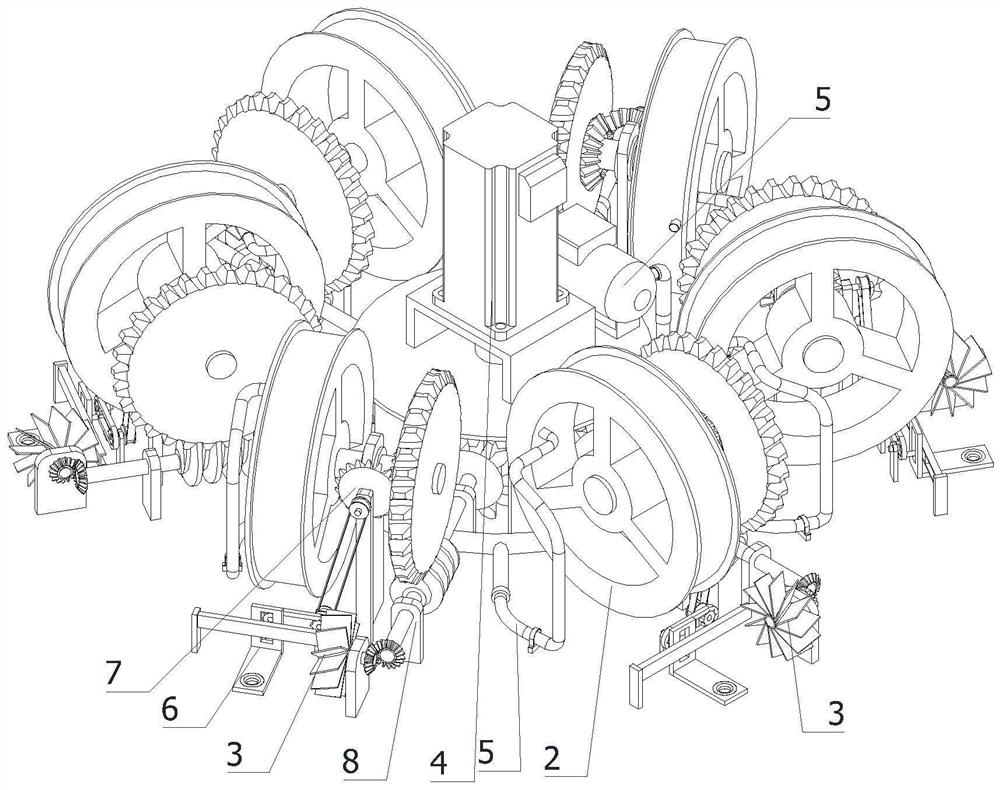 Working method of oxygen supply equipment convenient to install and store for fish culture