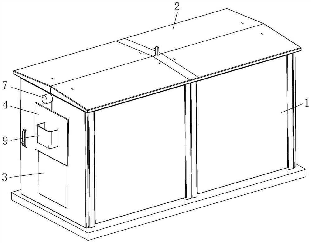 Damp-proof device for equipment in machine room