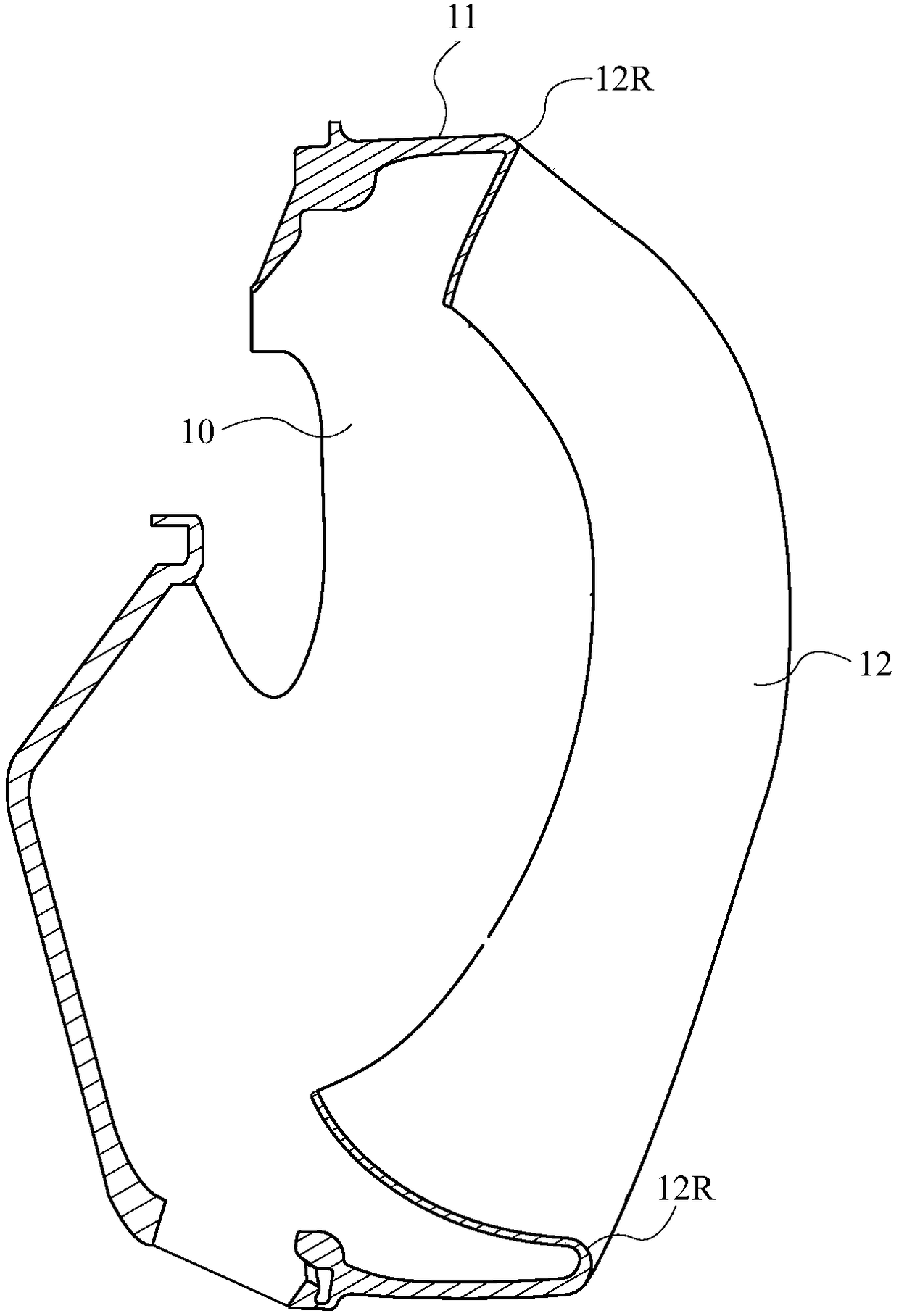 Waterproof structure of water mirror and swimming goggles