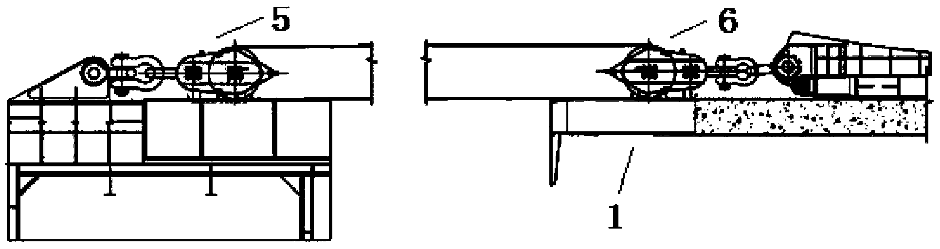 Offshore engineering vessel loading and launching system and method