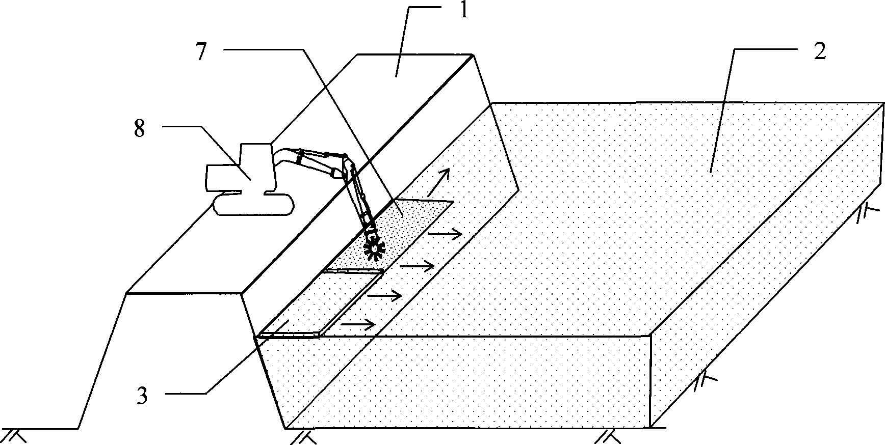 Curing method for fast forming crust layer on yard surface