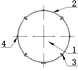 Grounding disc device used for concrete telegraph pole