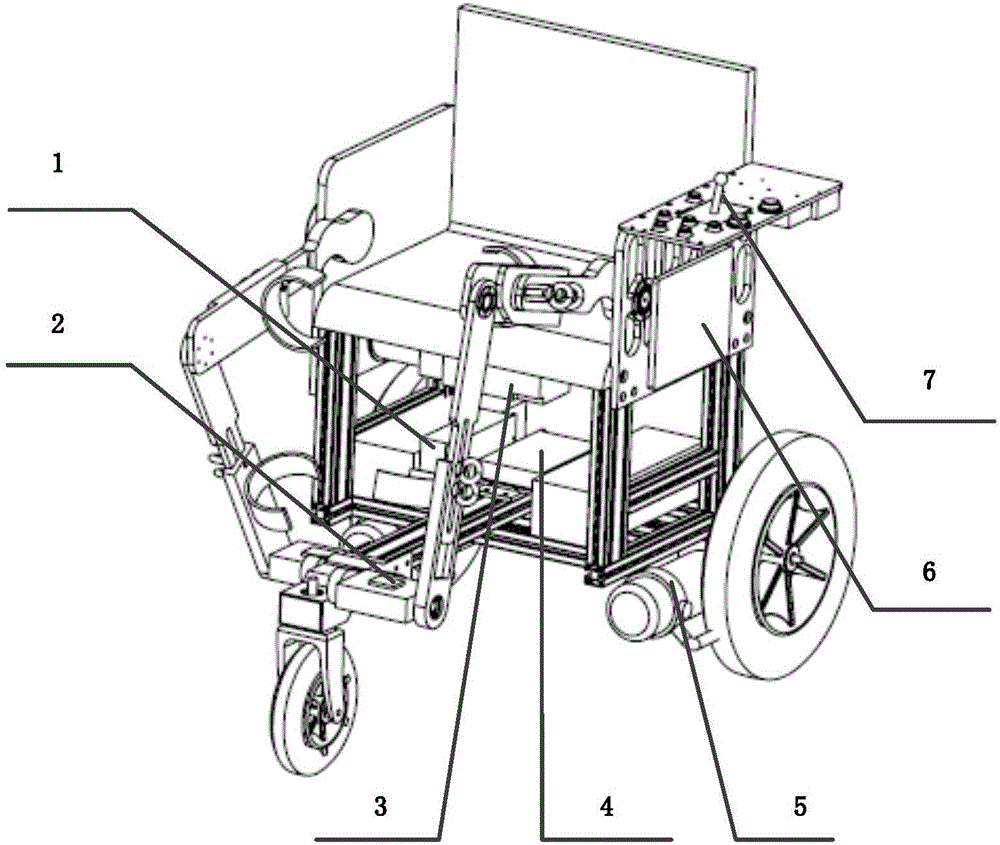 Rehabilitation and walking exoskeleton robot based on master-slave control