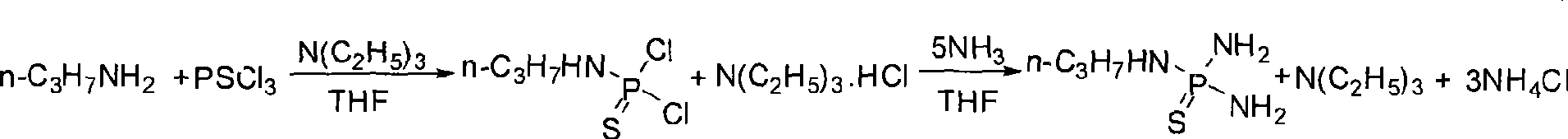 Preparation of N-alkyl thiophosphoryl triamide by one-pot method