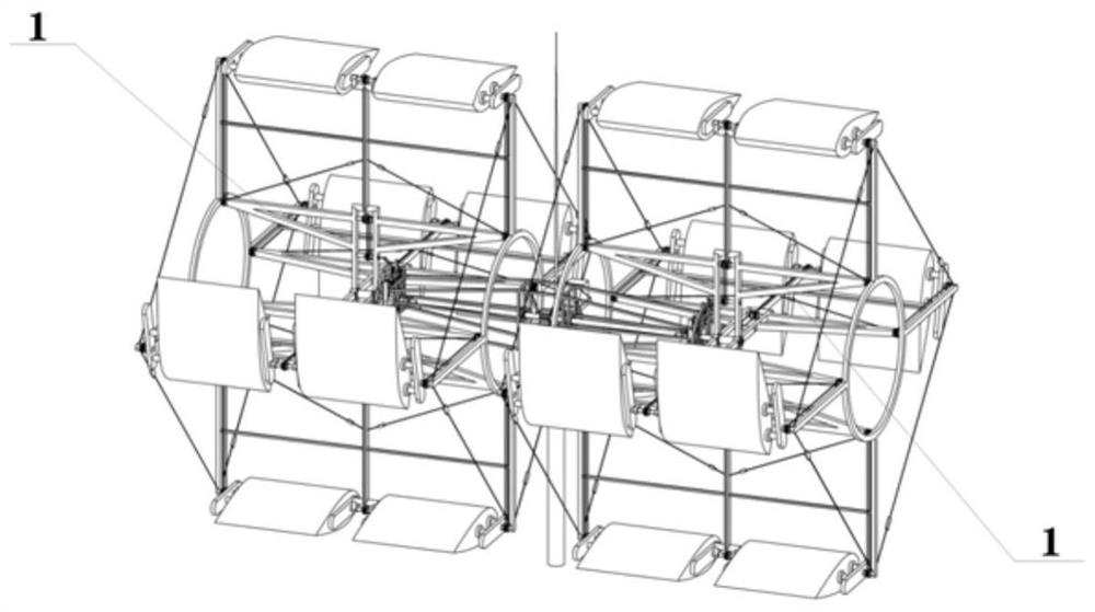 Wheel type variable attack angle lift windmill