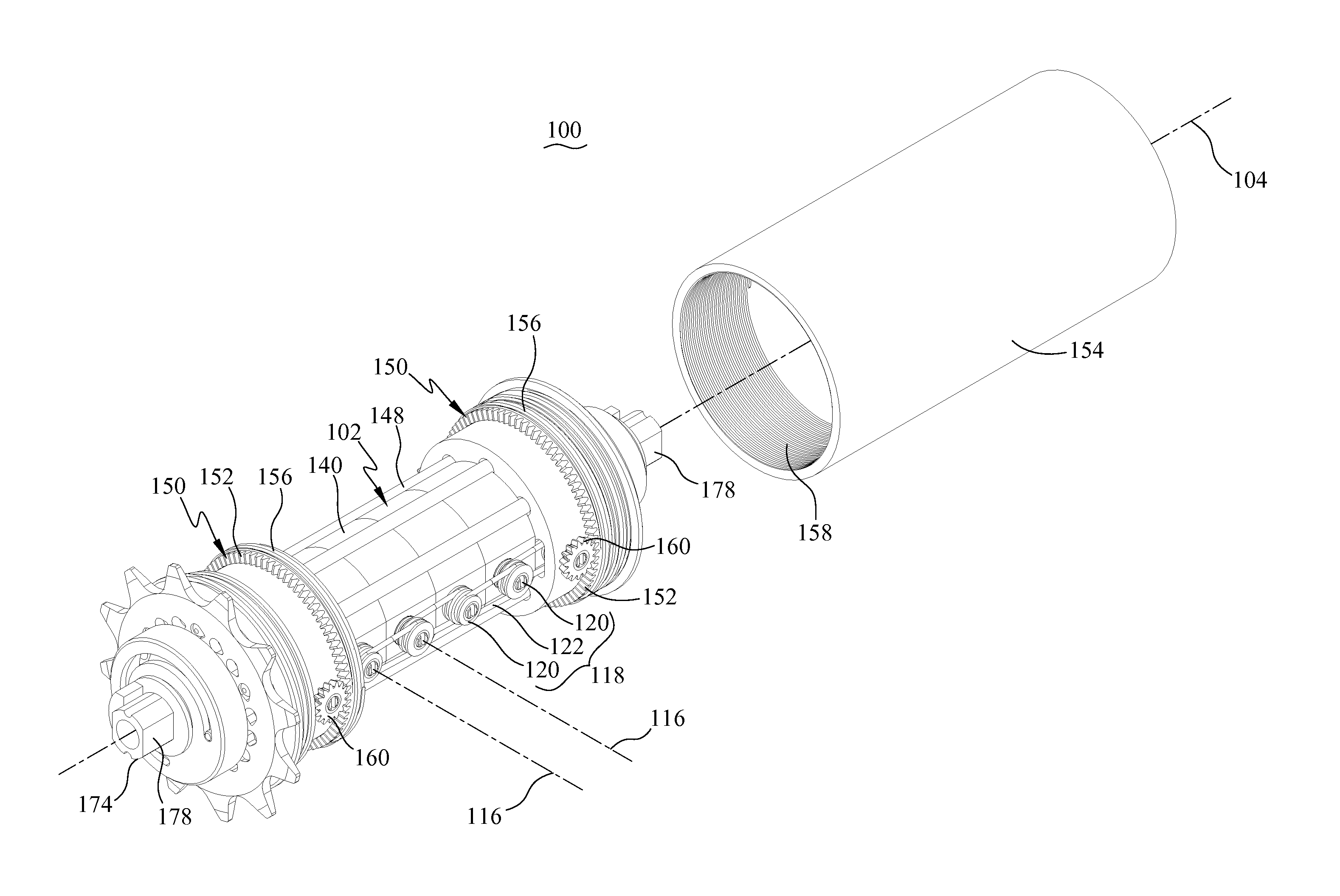 Multi-Ratio Transmission System with Parallel Vertical and Coaxial Planet Gears