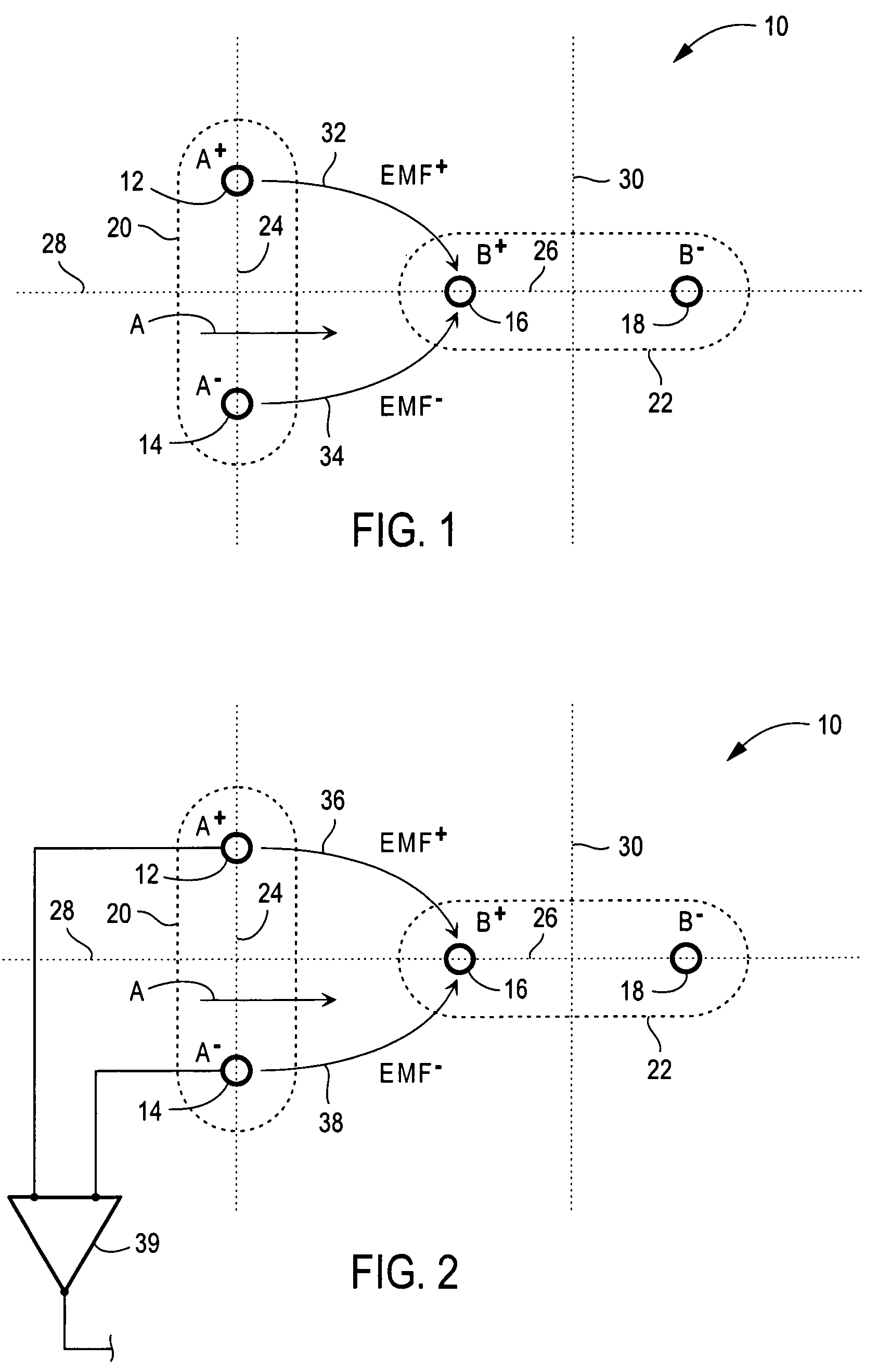 Noise canceling differential connector and footprint