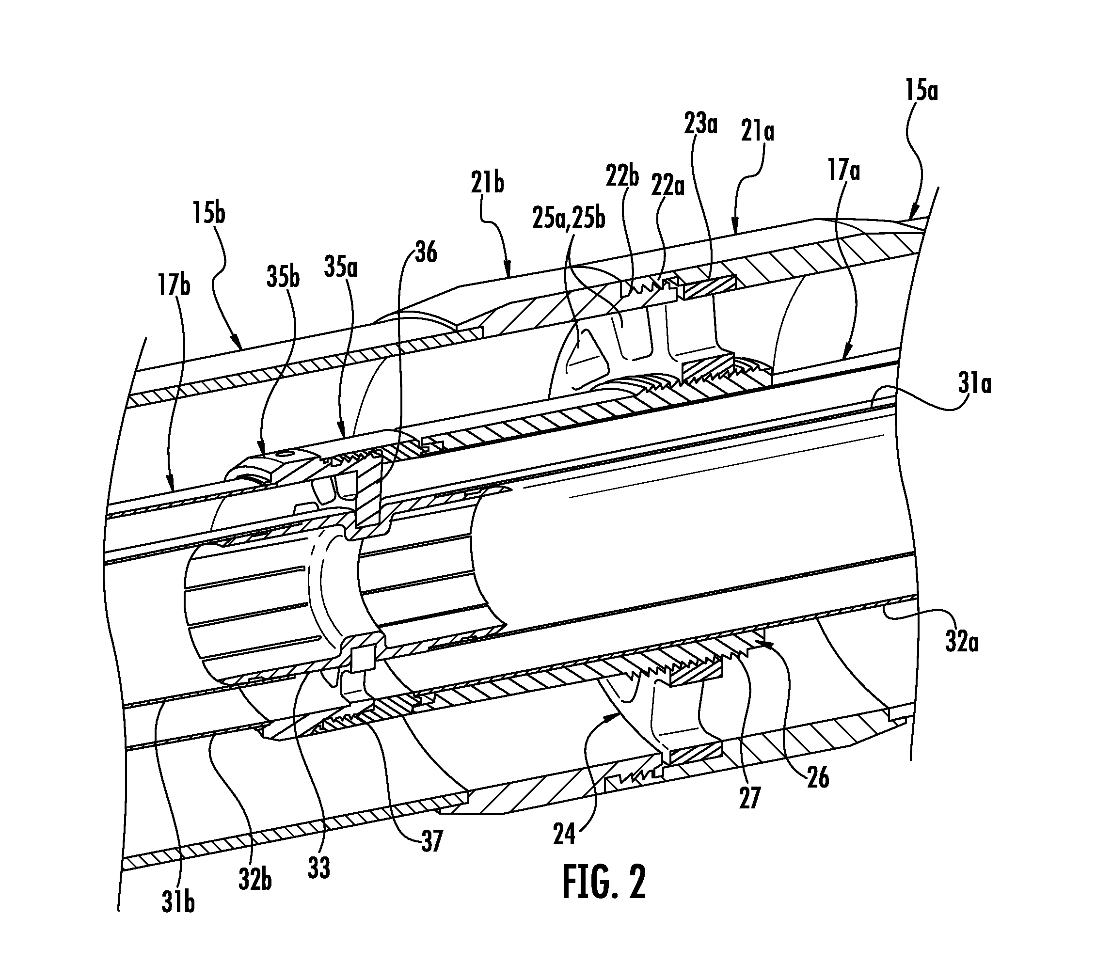 RF antenna assembly with spacer and sheath and related methods