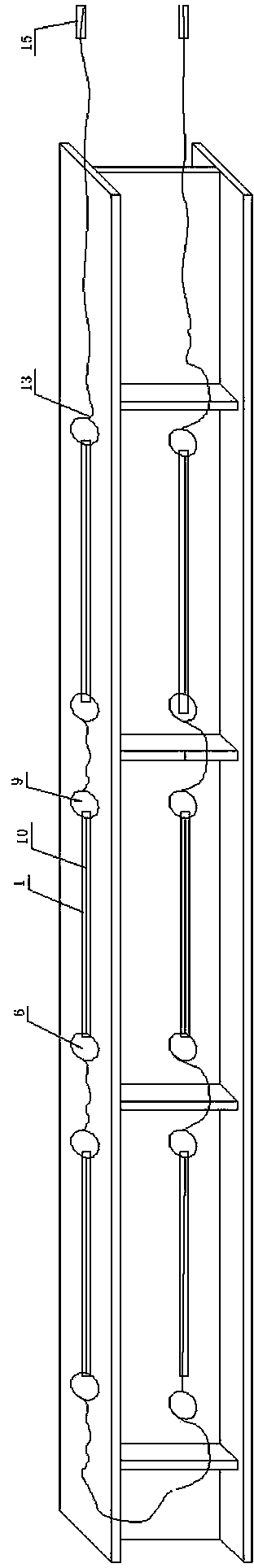 Method for installing distributed sensing optical fibers used for monitoring strain of steel structure