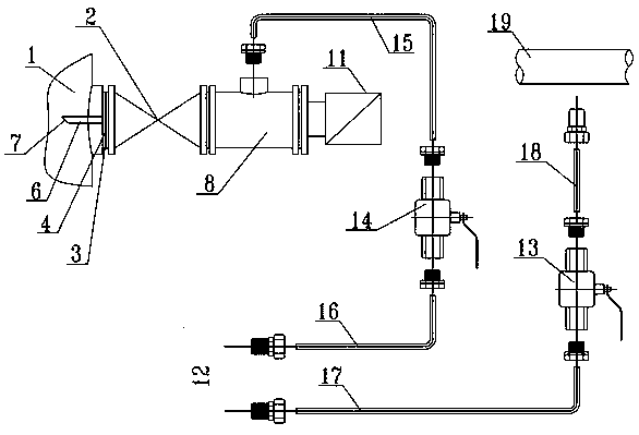 A liquid level and density on-line liquid separation measuring device