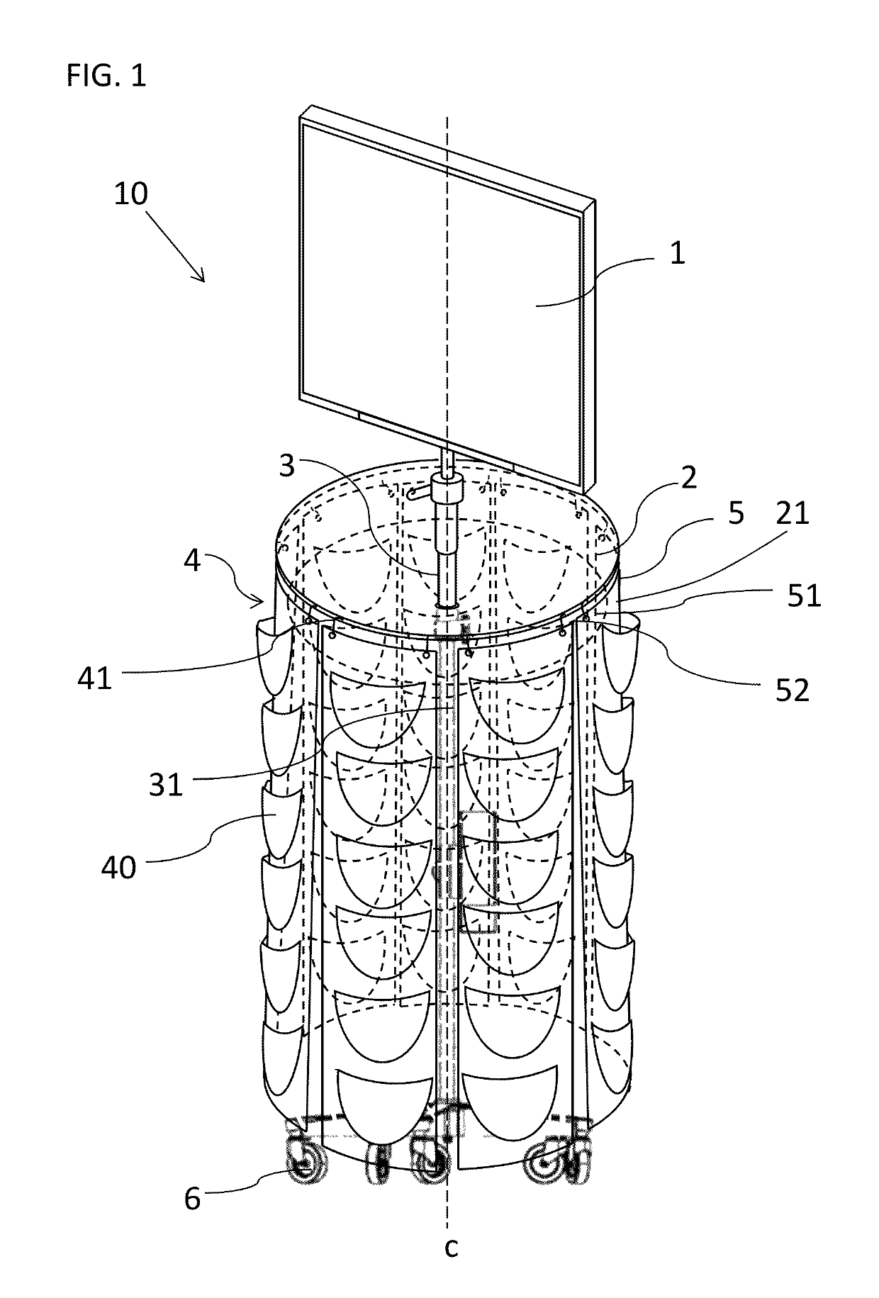 Surgical item counting station and method of use