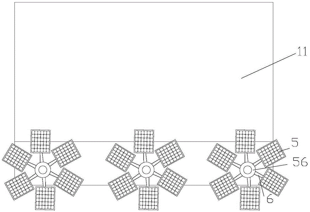 Greenhouse using solar energy and PTC heating pieces