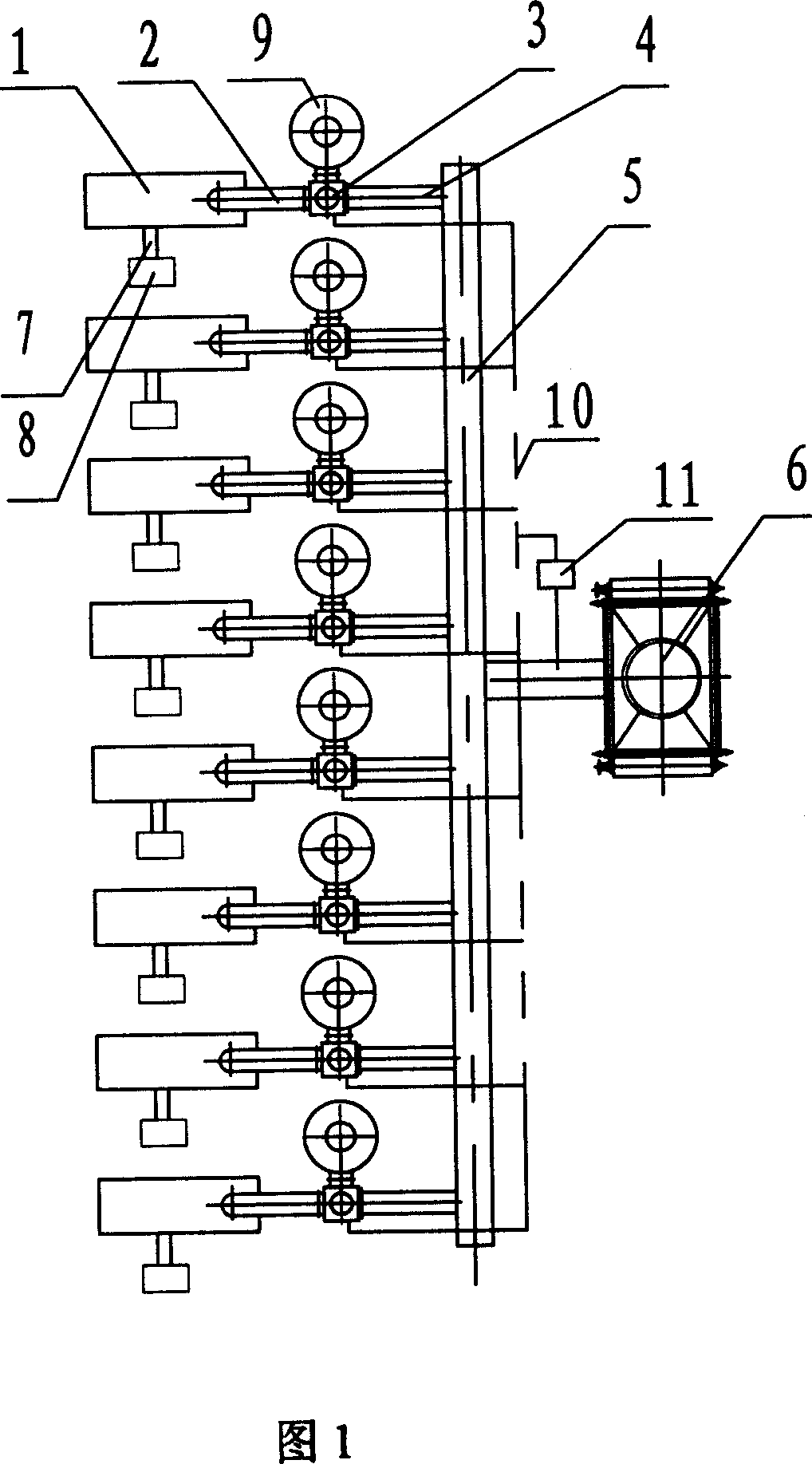 Hot conflux main pipe residual heat reclamation and utilization system using gas medium as hot source