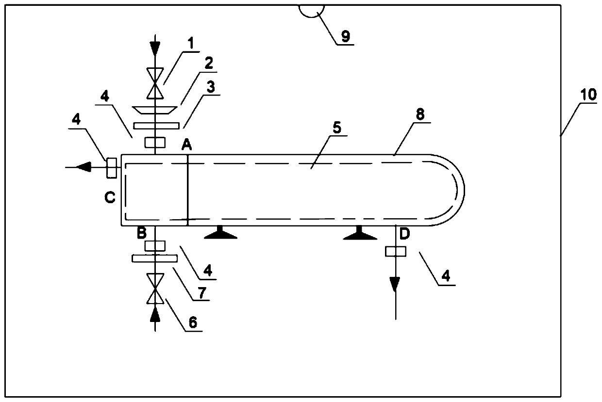 Device and method for online measurement and calibration of heat content of high-temperature pyrolysis coal gas