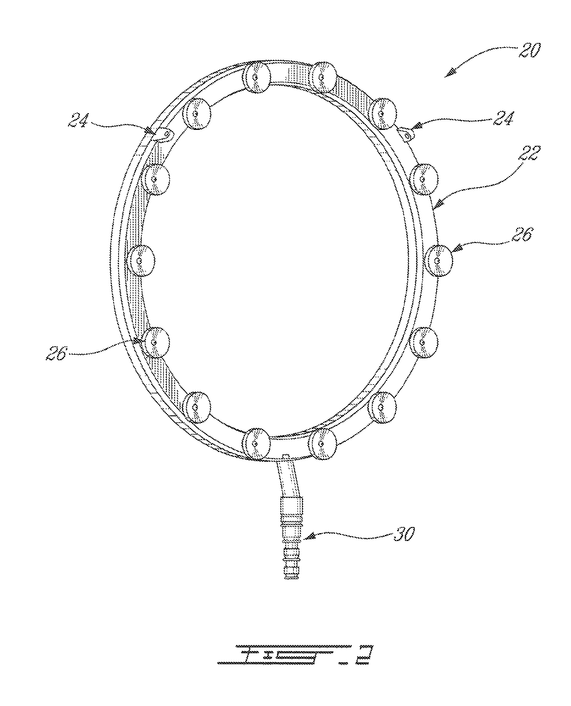 Pre-loaded internal fuel manifold support