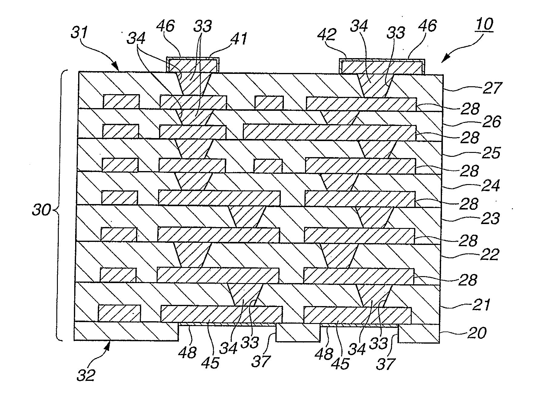 Method of manufacturing multilayer wiring substrate, and multilayer wiring substrate