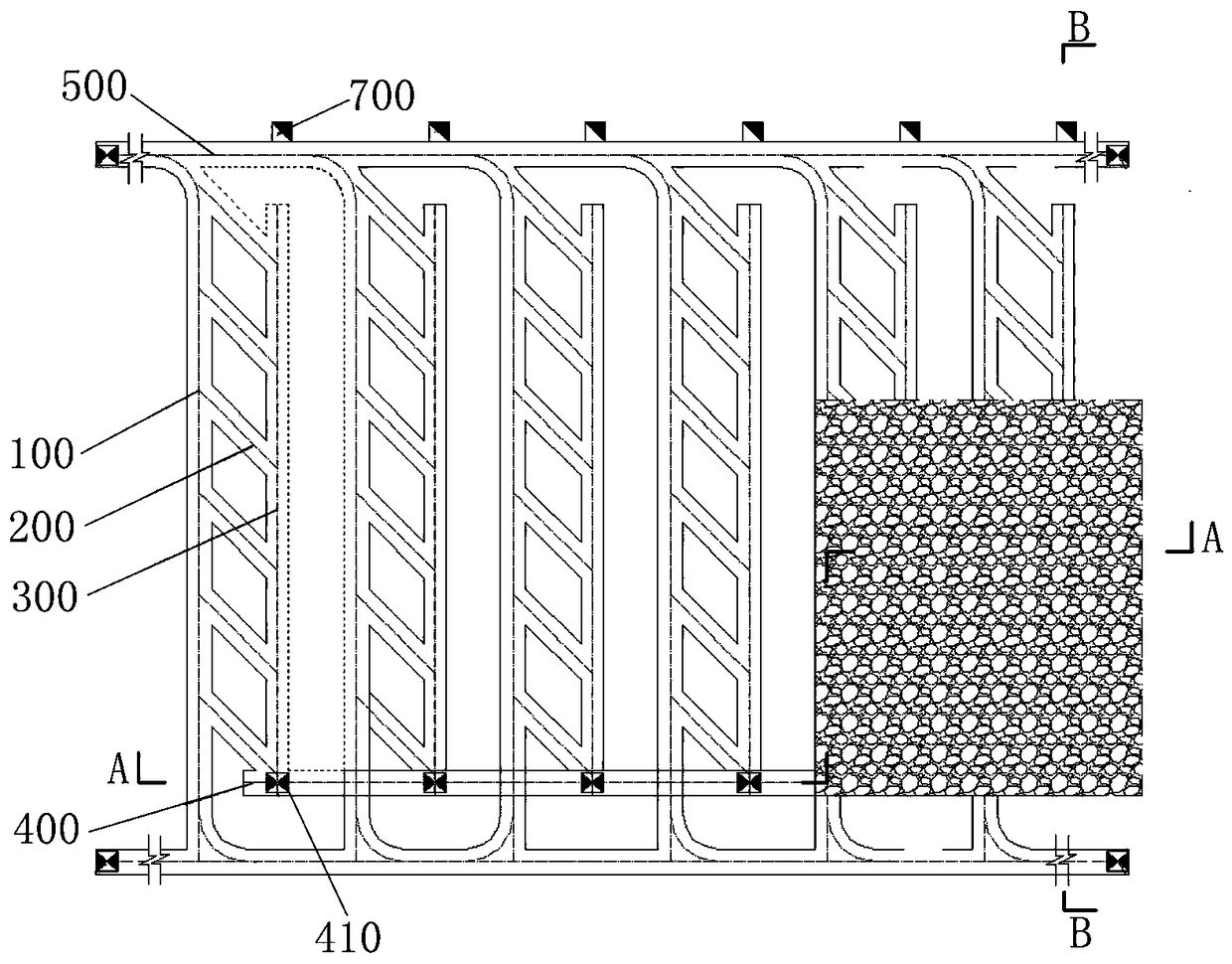 Continuous natural caving mining method for unsteady extra-thick large ore bodies