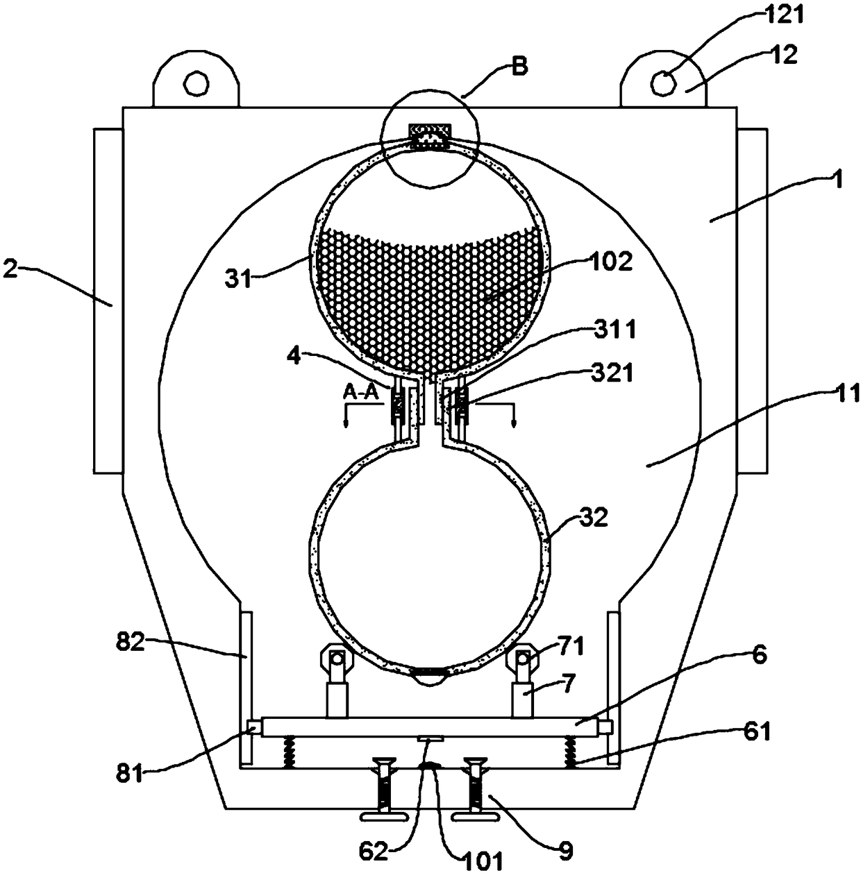 Bedside lamp with timing function