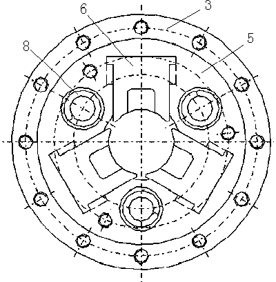 General drill rod clamping device used for coal mine drilling machine