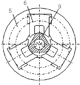 General drill rod clamping device used for coal mine drilling machine