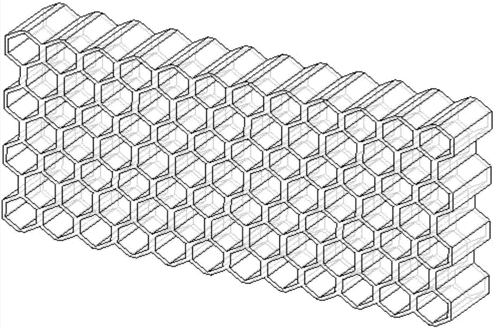 A kind of preparation method of tial base alloy honeycomb structure