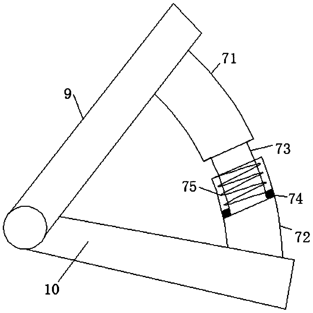 A packaging cardboard slotting machine