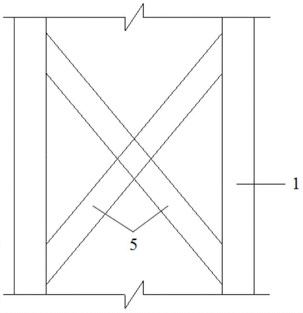 I-shaped steel plate shear wall with built-in round steel reinforcement cages and externally-attached steel plate supports and manufacturing method