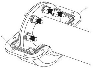 Pipeline reconstruction sealing protective cover structure