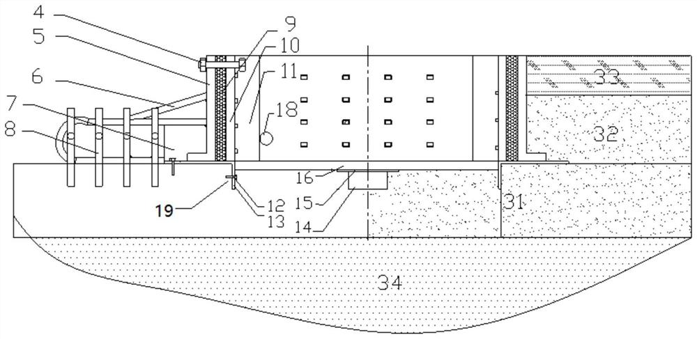 A buried method for improving pavement cracking around luminous floor tiles