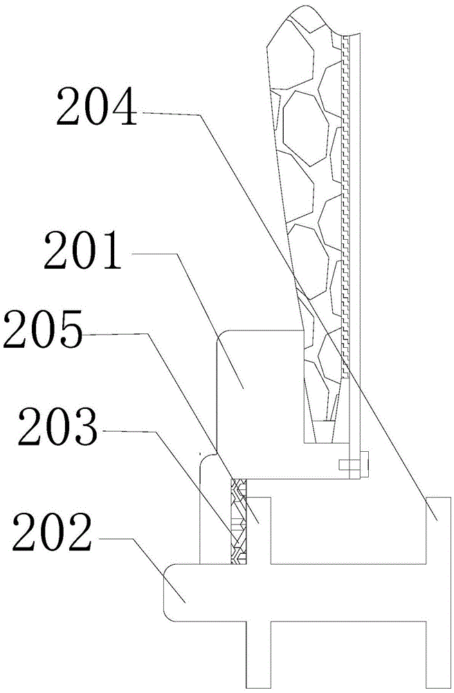 Aluminum alloy decoration wallboard for separated-from-wall shock absorption