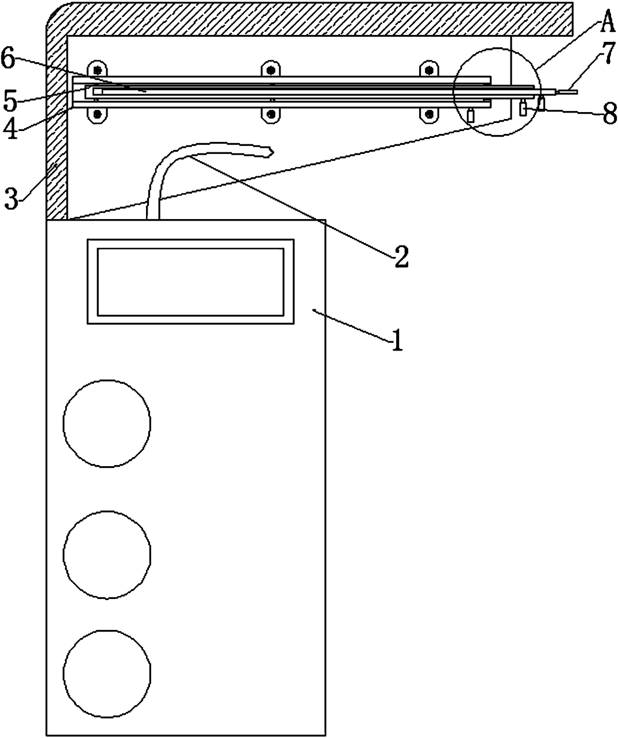 New energy vehicle charging cable fixing device