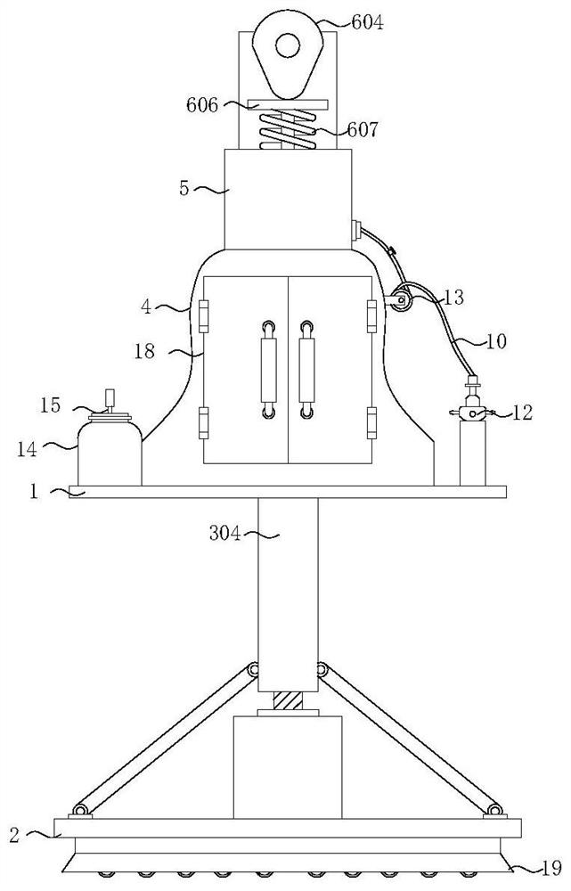 Effusion drainage device applied to oncology department