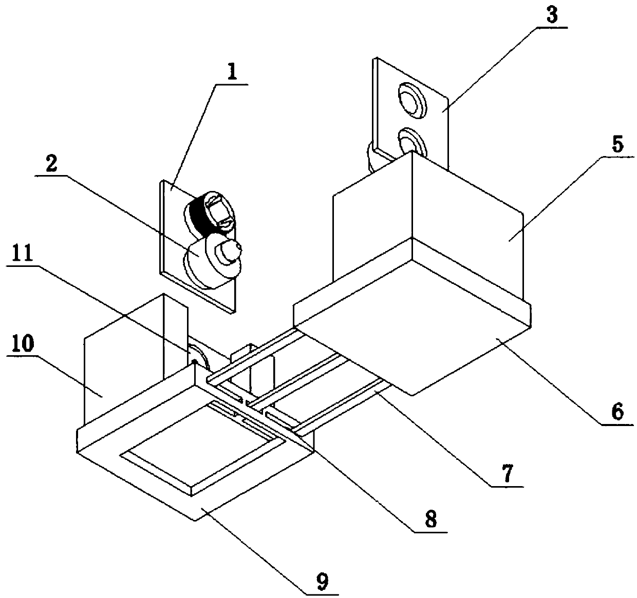 Detection device for on-off fault of power system optical fiber