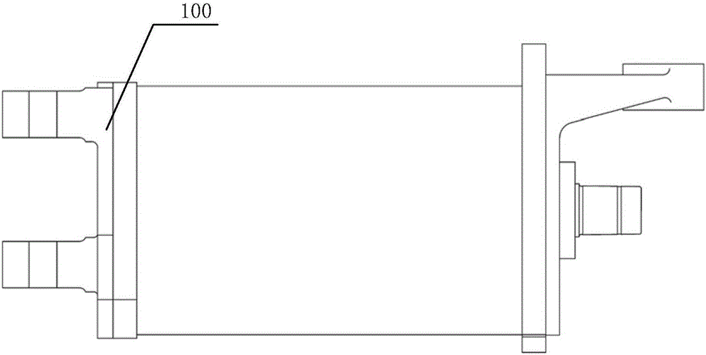 Device and method for pressing rubber joints to electric motor