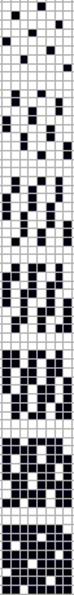 Weaving method of double-warp and three-weft jacquard fabric with gradual color development of single weft